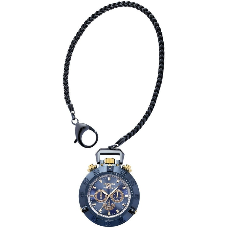 Invicta 34692 Men's Subaqua Noma III Blue SS Chain Pocket Watch
