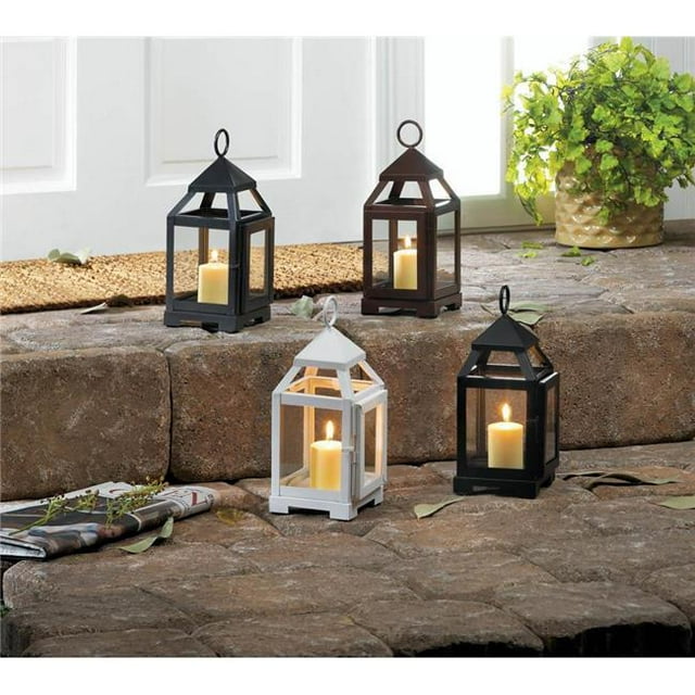 Mini Lanterne Contemporaine pour Bougie, Argent