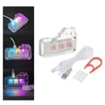 thumbnail image 3 of Cute de 3 teclas RGB LED Programable Acrílico Una mano Transparente Keycap USB C cable mecánico para juegos , interruptor rojo Macarena Teclado para juegos, 3 of 8