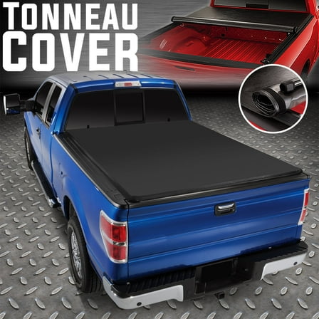 Nuvision for 04-14 Ford F150 5.5Ft Fleetside Truck Bed Soft Vinyl Roll-Up Tonneau Cover