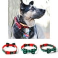 thumbnail image 1 of Cheers.US Adjustable Pet Basic Collar with Bowknot, Christmas Snow Pattern Collar Charm Necklace Outfits Accessories for Small Medium Dogs/Cats, 1 of 7
