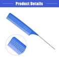 thumbnail image 6 of Vocoste Wide Tooth Hair Brush Tail Comb for Home Use Styling Comb Plastic Blue, 6 of 7