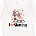 thumbnail image 3 of Inktastic I Love Skating Ice Skates Toddler Sweatshirt, 3 of 4