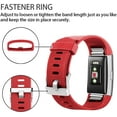 thumbnail image 3 of Replacement Bands Compatible for Fitbit Charge 2, Classic & Special Edition Adjustable Sport Wristbands(Red,L), 3 of 7