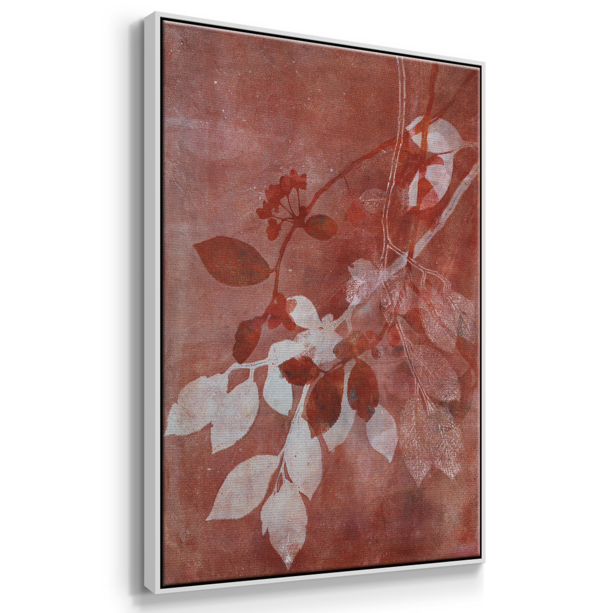 Branching Out XVI Framed Premium Gallery Wrapped Canvas - Ready to Hang - 17 x 25 - White Floating Frame