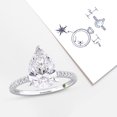 thumbnail image 6 of Created Forever Women's 3 1/6 CT Lab Created Diamond 14K White Gold Bridal Ring (G-H, VS1-VS2), 6 of 10