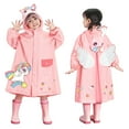 thumbnail image 4 of Kids Raincoat Lightweight PU Rainwear for Boys Girls with Cute Patterns Elementary School Kindergarten Use, 4 of 8