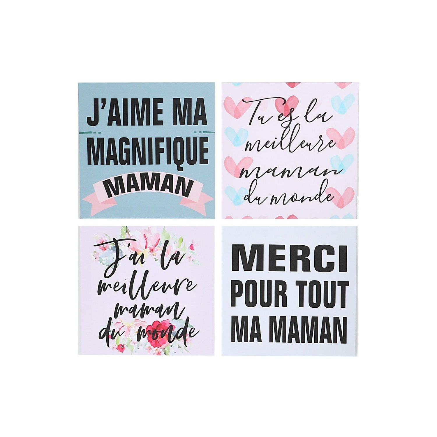 IH Casa Decor Canvas Wall Art Maman Asstd - Set of 4