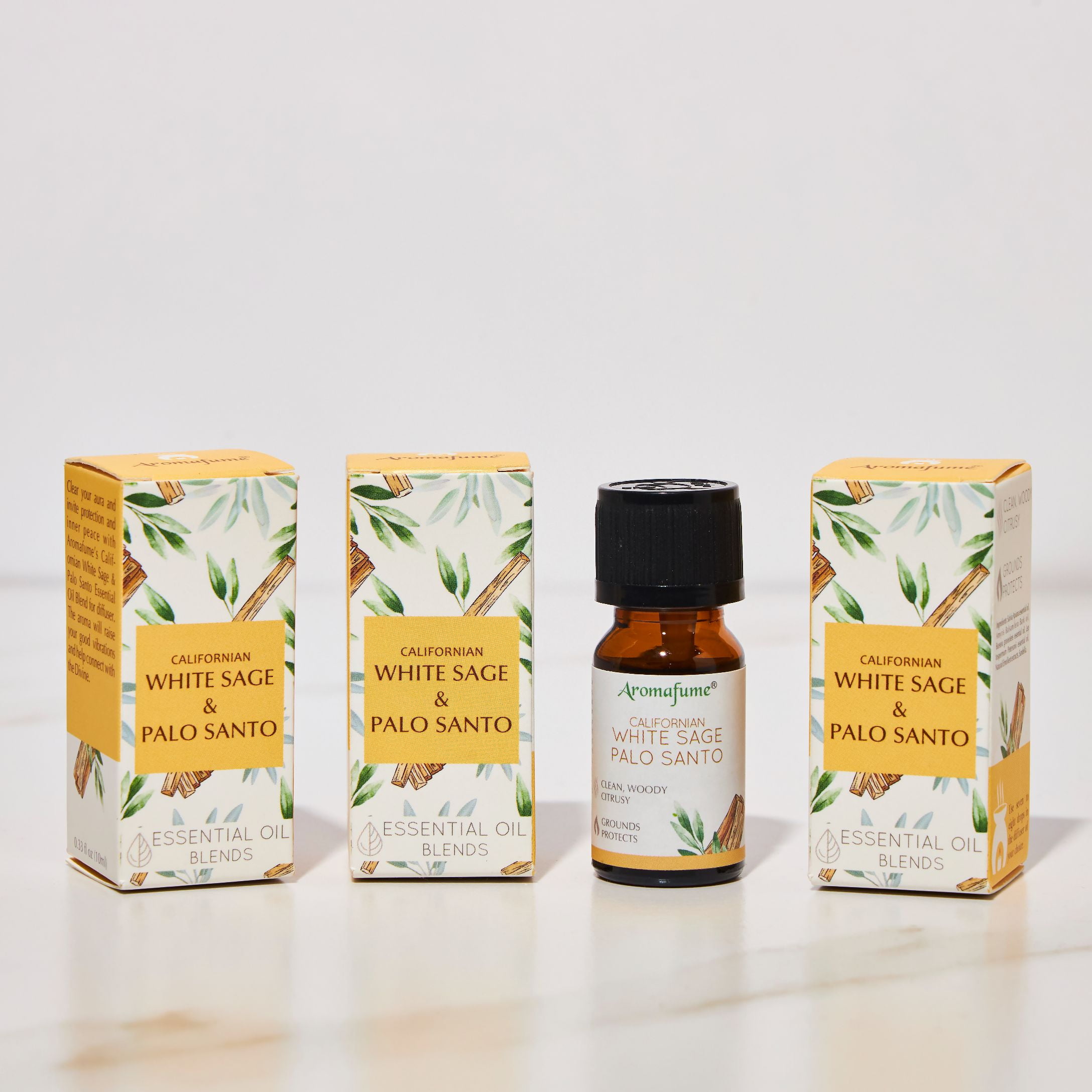 White Sage & Palo Santo Essential Oil Diffuser Blend by Aromafume