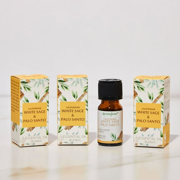 White Sage & Palo Santo Essential Oil Diffuser Blend by Aromafume
