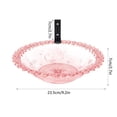 thumbnail image 2 of Multiple Colors Available Wall Mount Transparent Plastic Hummingbird Bath Bowl, Outdoor Tree Mounted Bird Water Feeder with Embossed Floral Pattern for Garden Patio, 2 of 5