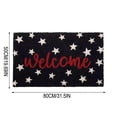 thumbnail image 2 of CaiYueKe Patriotic Star Welcome Doormat, 4th of July Front Door Mat, Non-Slip Entryway Rug, for Independence Day Decor, Indoor Outdoor Welcome Mat, Easy Clean Doormat, 2 of 8