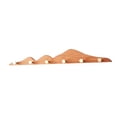 thumbnail image 1 of Perchero de pared para colgar sombreros, decorativo, con tornillo, versátil, de madera 6 ganchos, 1 of 9