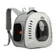 thumbnail image 3 of Mochila transportadora para gatos, correa ajustable para perros y gatos, ideal para senderismo, acampada al aire libre y gatitos. blanco, 3 of 9