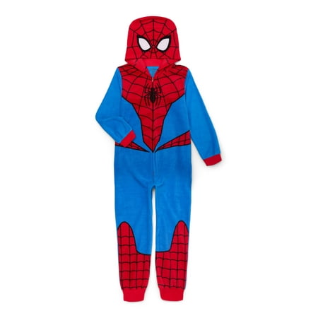 Spiderman Boys Union Suit Pajamas, Sizes 4-12