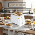 thumbnail image 2 of Fmxomd 2 Slice Slim Toaster, 6 Setting Shade Control with Reheat & Cancel Buttons, Fits Sourdough, 9” Long Slot, Anti Jam & Auto Shutoff, 900 Watt, 2 of 8