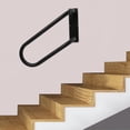 thumbnail image 5 of Left Side Wall-mounted Handrail, U-Shape Safety Handle, Heavy Duty Hand Railing Grab Bars for Porches, Gardens, Stairs, Hotels, Entrances, 5 of 12