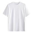 thumbnail image 6 of COSFO Athletic T Shirts Men Dry Fit Cotton Short Sleeve White Undershirts Classic Fit Moisture Wicking Crew Neck Performance Shirts for Men L, 6 of 8