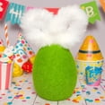 thumbnail image 6 of AURIGATE Easter Plush Egg with Bunny Ears, 3.35×5.91in Polyester Spring Decor, Colorful Tabletop Accents for Easter Celebrations, 6 of 8