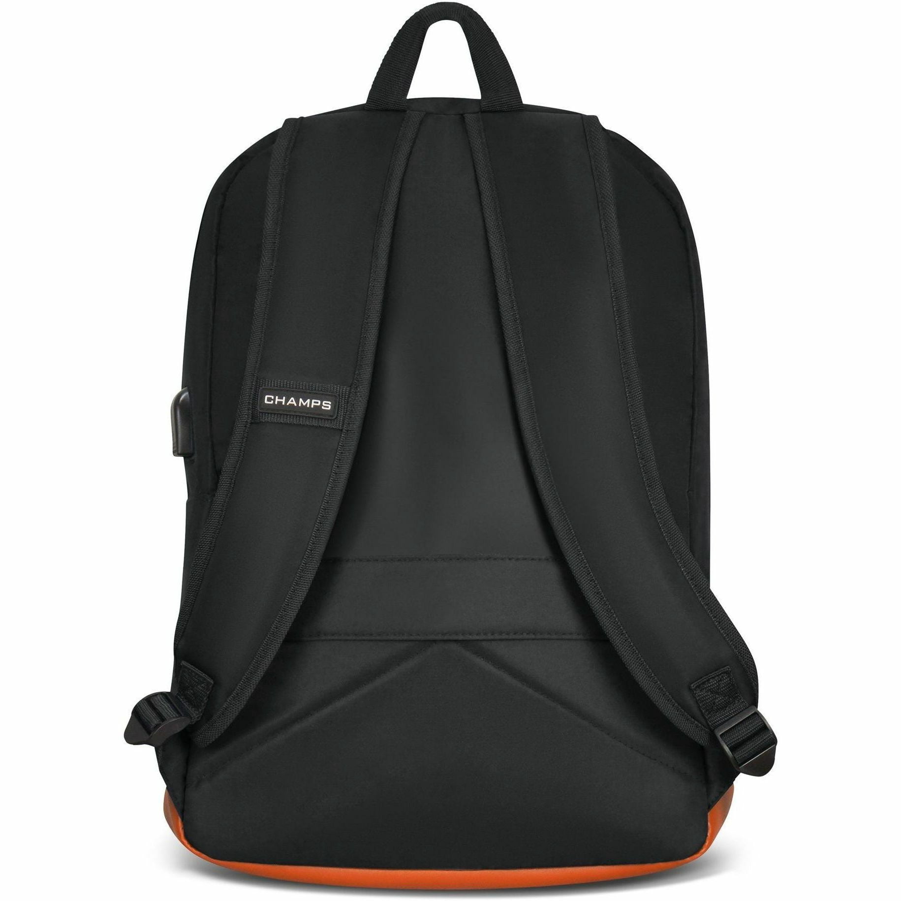 Champs Vintage Carrying Case (Backpack) for 11" to 15.6" Water Bottle, Notebook, Tablet, Glasses, Earphone, Travel, Black