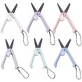 thumbnail image 4 of XYCCA Mini Folding Scissors with Key Chain, Portable Mini Scissors Folding Design Scissors Hand Scissors Office School Supplies Art Tool(blue)-4099, 4 of 5