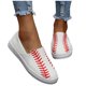 thumbnail image 4 of Zapatos de moda para mujer Zapatillas de lona planas con estampado floral informal Wmkox8yii shalkjhdk1429, 4 of 7