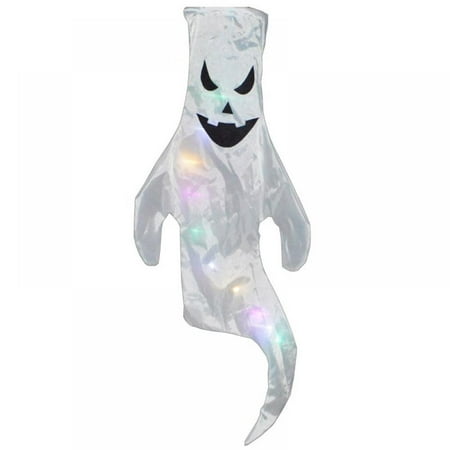 

Halloween Decorations LED Hanging Ghost Light Up Flying Ghost for Outdoor Wall Lawn Tree Holiday Party Favors White 44.3 x 22.83