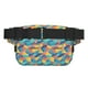 thumbnail image 3 of Fotbe Colorful Fish 1 Cangurera Cuadrada con Estampado de Doble Capa, Bolsa de Cintura Ajustable Mini para Hombres y Mujeres, 3 of 9
