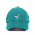 thumbnail image 2 of Goose Baseball Cap Embroidered Cotton Adjustable Dad Hat Teal, 2 of 4