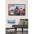 thumbnail image 2 of Star Wars: The Mandalorian - Mando And The Child With Ship Wall Poster, 22.375" x 34", Framed, 2 of 2