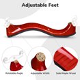 thumbnail image 4 of Wooden Violin Shoulder Rest for 3/4 4/4 Violin with Practice Mute Adjustable Feet, 4 of 12