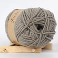 thumbnail image 2 of Cosmug Milk Cotton Yarn Soft Baby Wool Hand Knitting Scarf Sweater Hat Diy Crochet Crafts Crocheting Supplies Worsted Weight Thread Needlework Yarn Weaving Material 1X Ball of Yarn, 2 of 9