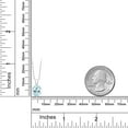 thumbnail image 4 of Gem Stone King 925 Sterling Silver Sky Blue Topaz Pendant Necklace for Women (2.00 Cttw, Oval 9X7MM, Gemstone Birthstone, With 18 inch Silver Chain), 4 of 4