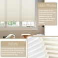 thumbnail image 4 of Keego Printed Cordless Celluar Shades Semi Blackout Honeycomb Window Blind Light Filtering Easy Install Beige Upper Case, Color001, 27"w x 48"h, 4 of 7