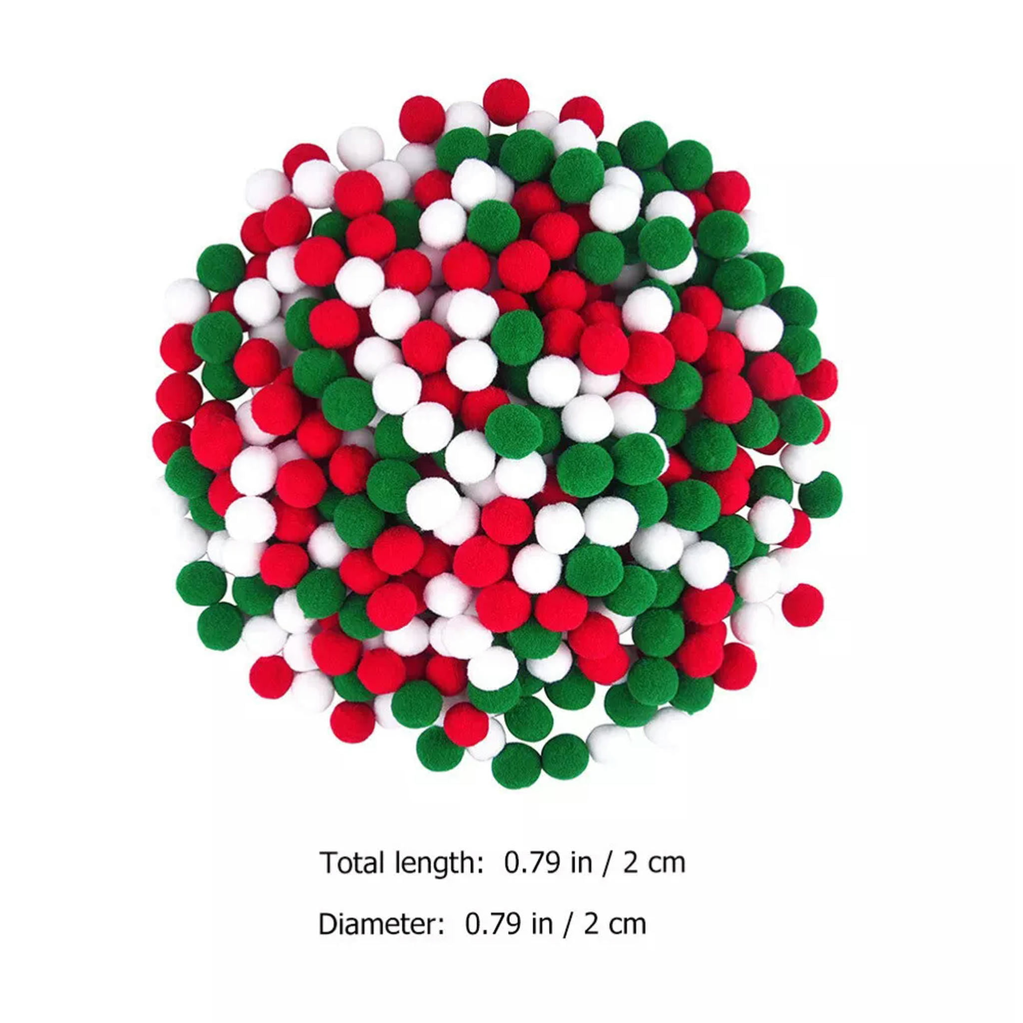 HOOUN 1000 Pcs Party DIY Props Christmas Pom Poms Xmas Tree Pompoms Balls