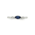 thumbnail image 2 of 3/10 Carat (Ctw) Lab-Created Sapphire Ring in Sterling Silver with White Topaz, 2 of 5
