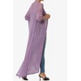 thumbnail image 4 of TheMogan Cardigan Ouvert à Manches Longues en Maille pour Femmes Mi-Mollet Caftan Transparent, 4 of 6