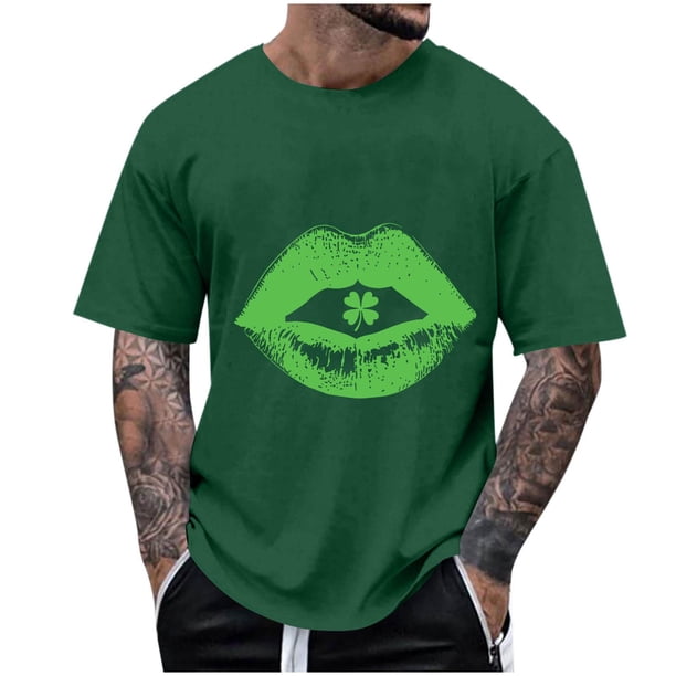 Pantalones de Sudador para Hombres Cortos Outfits de Verano Casual, Camiseta de Impresión de Moda con Cuello Redondo Manga Corta