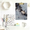 thumbnail image 4 of FMSHPON Black Grey Marble Clipboard Hardboard Wood Nursing Clip Board and Pull for Standard A4 Letter 13x9 inches, 4 of 7