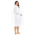 thumbnail image 5 of Skylinewears Woman Cotton Bathrobe Terry Cloth Knee Length Spa Bathrobe Soft Shower Robe, 5 of 6