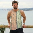 thumbnail image 6 of KLL Hardwood Print Men's Muscle Gym Workout Stringer Tank Tops Bodybuilding Fitness T-Shirts Tank Tops Men-Large, 6 of 7