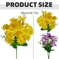 thumbnail image 3 of Artificial Fake Flowers Daisies Bouquets, Ongmies Simulated Small Daisies & Wild Chrysanthemums: Garden-Style Flower Garlands for Door Lintel Decorations, Multicolor Flowers Daisy with Stems, 3 of 8
