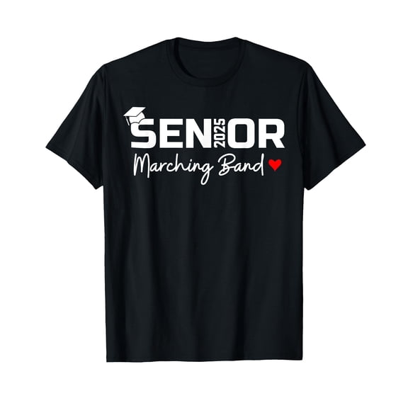 Senior Marching Band Class Of 2025 School Graduation 2025 T-Shirt