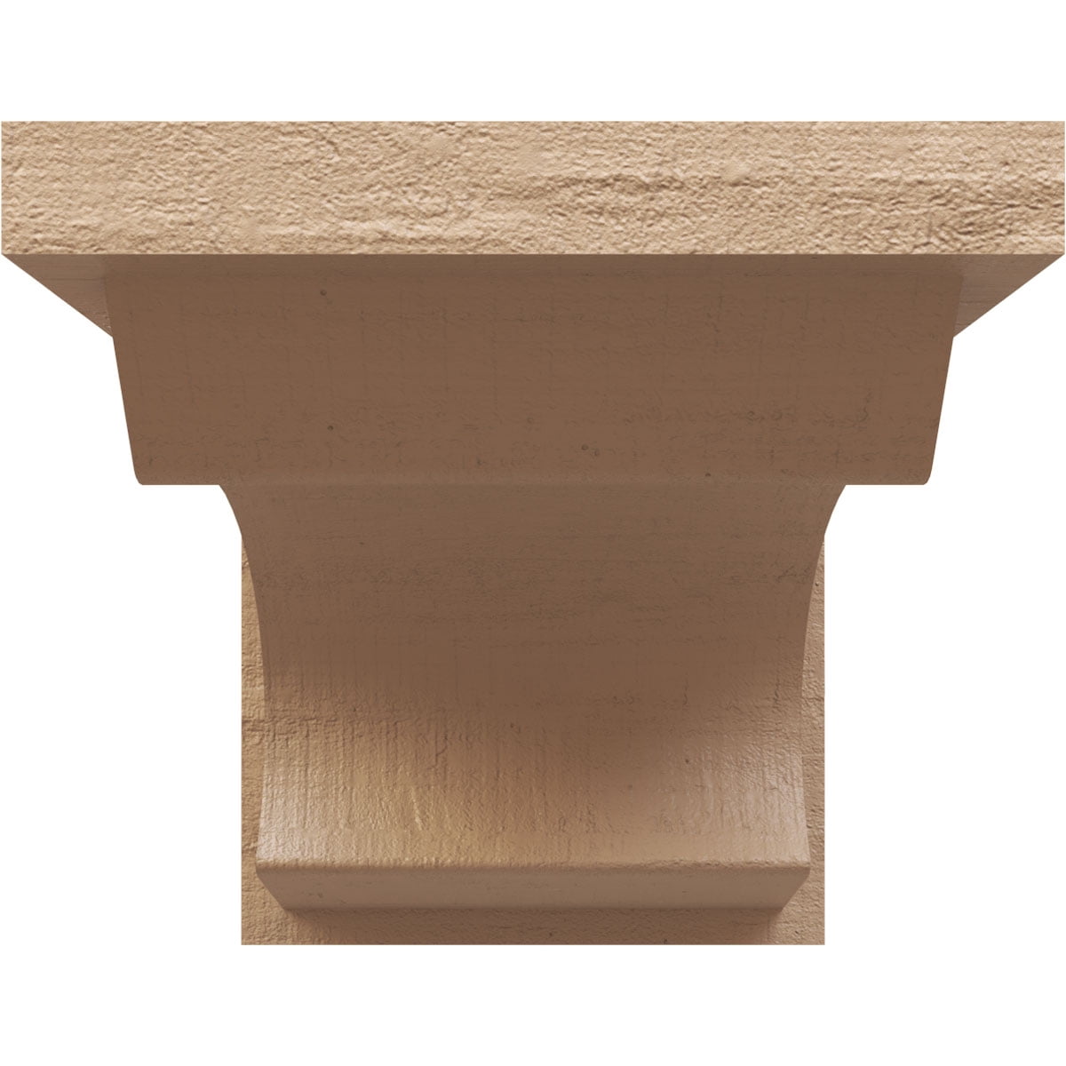 7"W x 14"D x 7"H Wide Emerson Rough Cedar Woodgrain TimberThane Corbel, Primed Tan