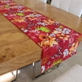 thumbnail image 4 of Cotton Print Table Runner Floral Tropical Hawaiian Red, 4 of 4