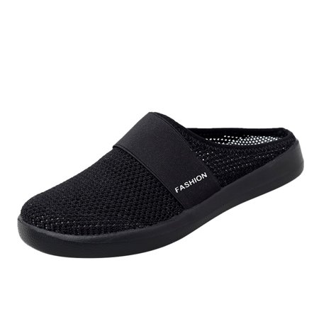 

Follure Girl women s casual shoes Fashion Women s Shoes Breathable Slip-on Mesh Outdoor Leisure Casual Sneakers Black 37
