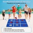 thumbnail image 6 of 2-in-1 Outdoor Giant Tic Tac Toe Bean Bag Toss Games for Kids Adults,4.5Ft Large Outside Picnic Lawn Backyard Games for Kids Family Birthday Party Beach Carnival Outdoor Fun Giant Yard Field Day, 6 of 6