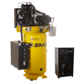 thumbnail image 2 of Emax Compressor Silent Industrial Plus 5 HP 3- Phase 2-Stage 80 Gal. Vertical Compressor with 30 CFM Dryer Bundle-With Pressure Lube Pump, 2 of 9