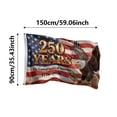 thumbnail image 3 of Win s Way USA 250th Anniversary Flag 1776-2026 American Independence Celebration Banner, 3 of 6