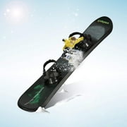 Plastic Snowboard with Adjustable Binding Kid's Snowskates, 43 inch Freeride Skateboard for the Snow Enjoy Skiing